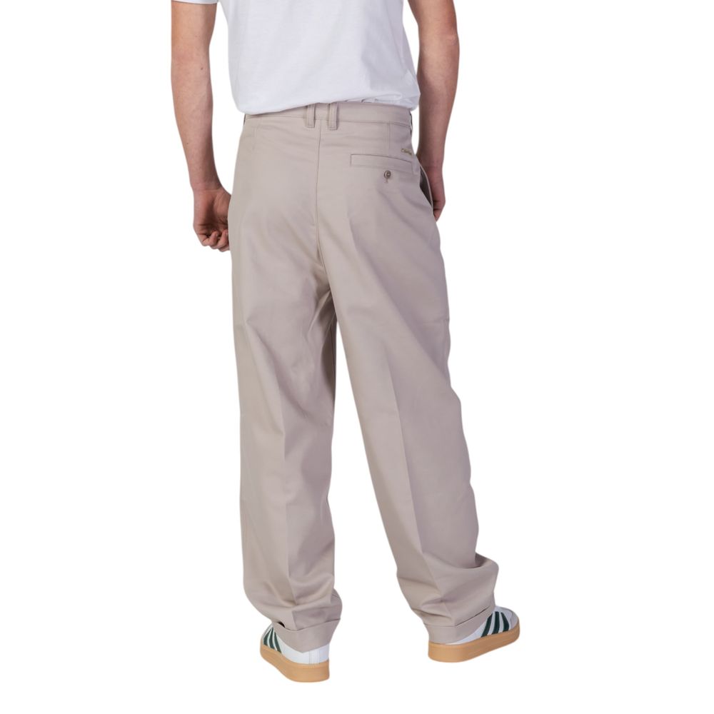 Beige Recycled Polyester Casual Pants