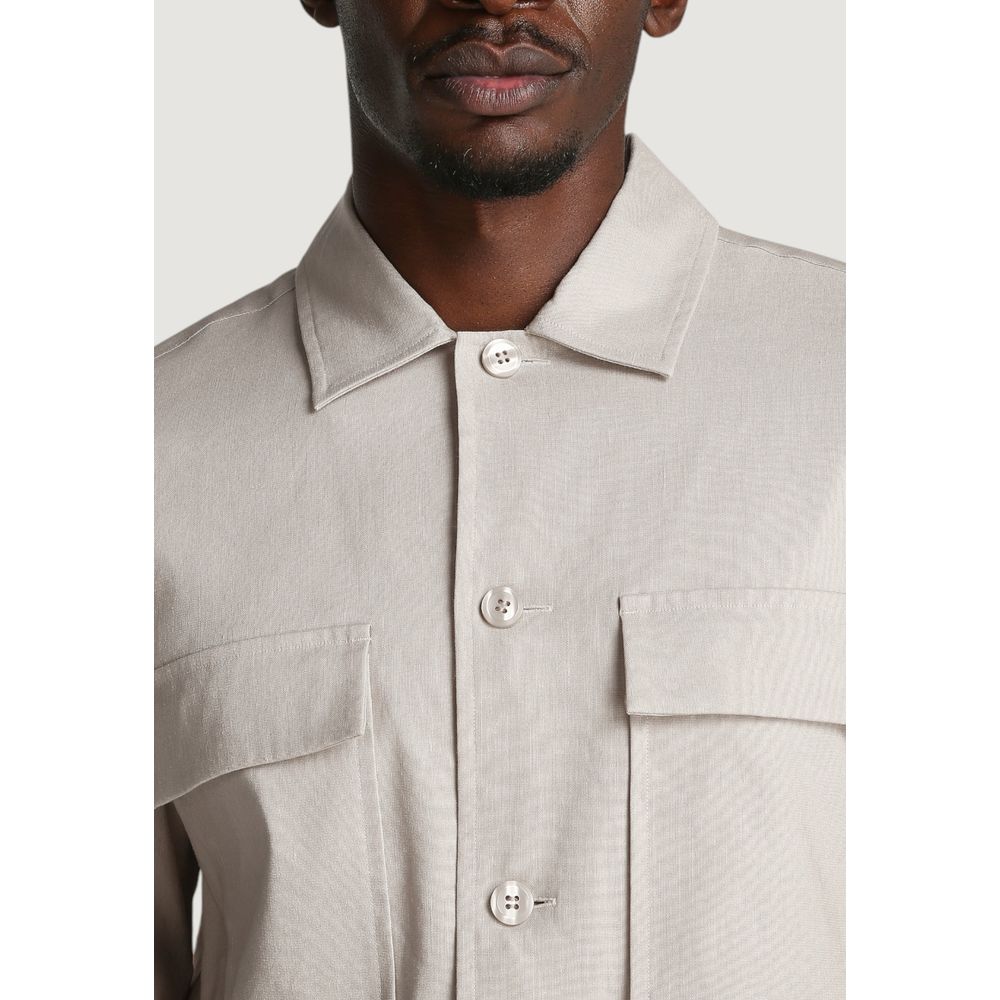 Beige Lyocell Shirt