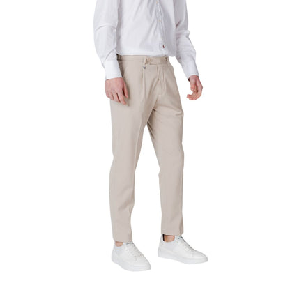 Beige Polyester Pant
