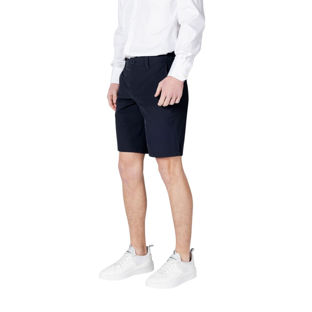 Blue Polyamide Bermuda Shorts