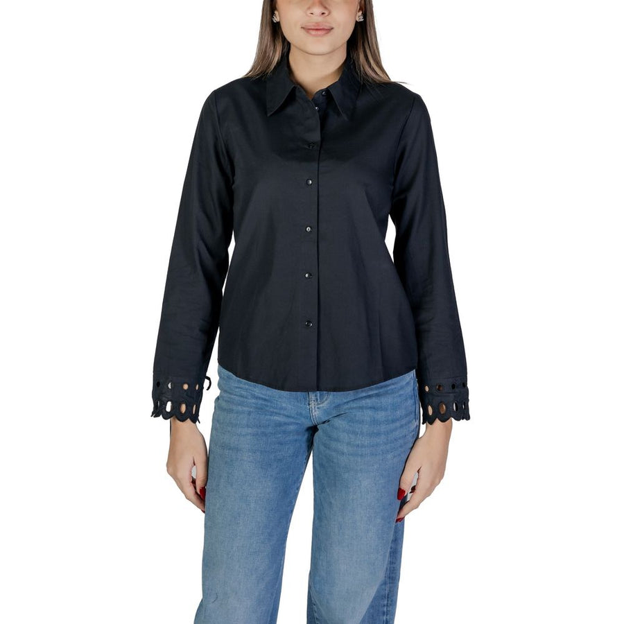 Black Cotton Blouse