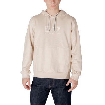 Beige Cotton Hoodie