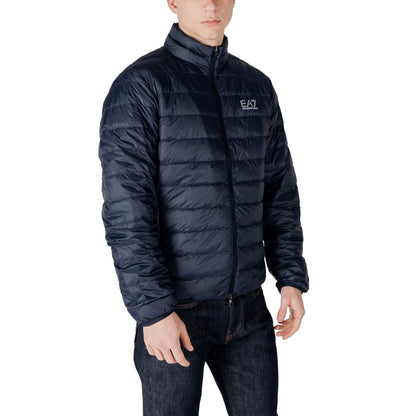 Blue Polyamide Jackets & Coat