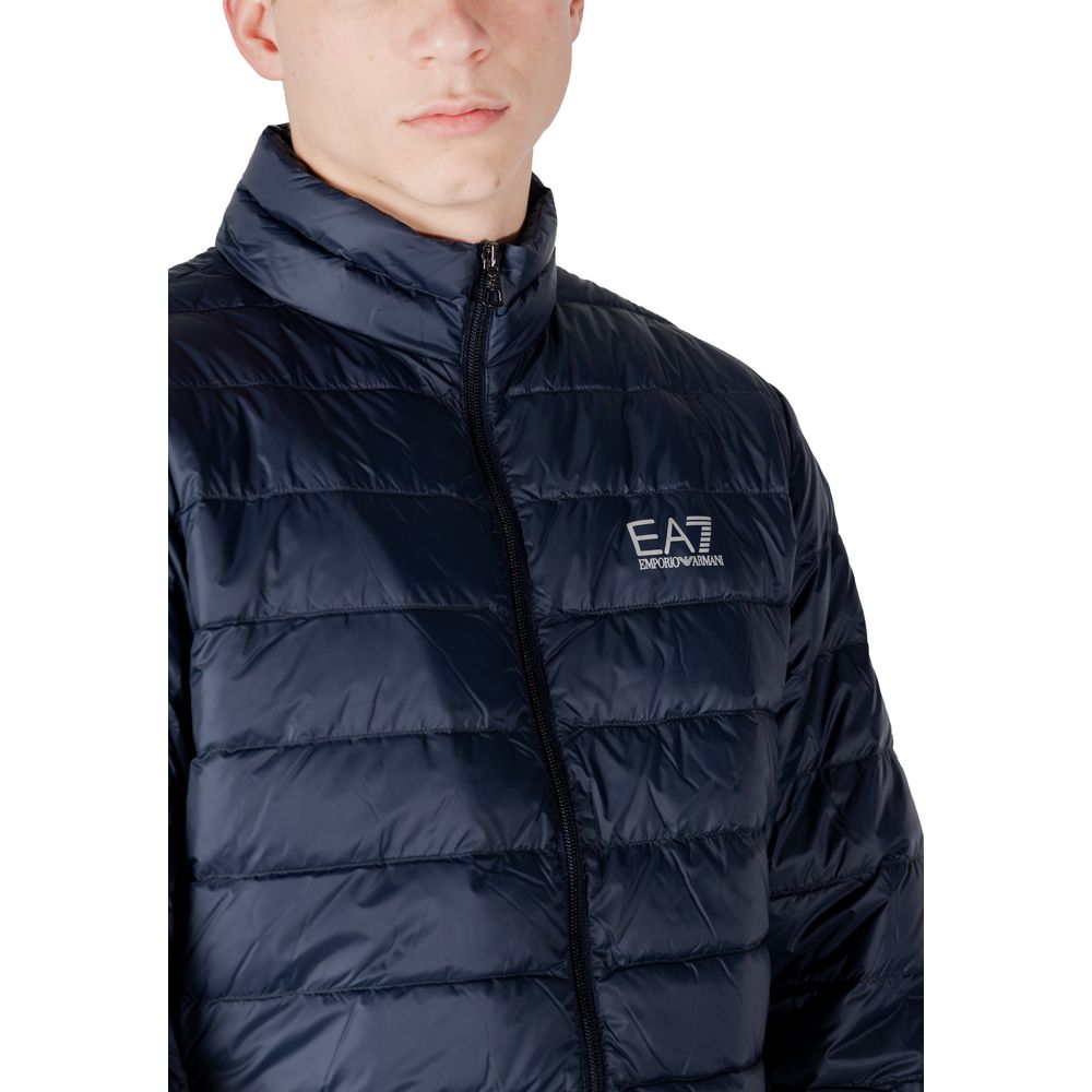 Blue Polyamide Jackets & Coat