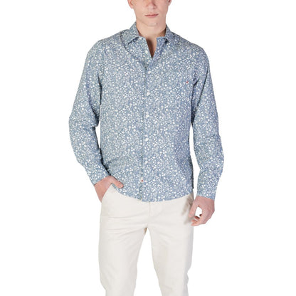 Light Blue Cotton Pattern Shirt