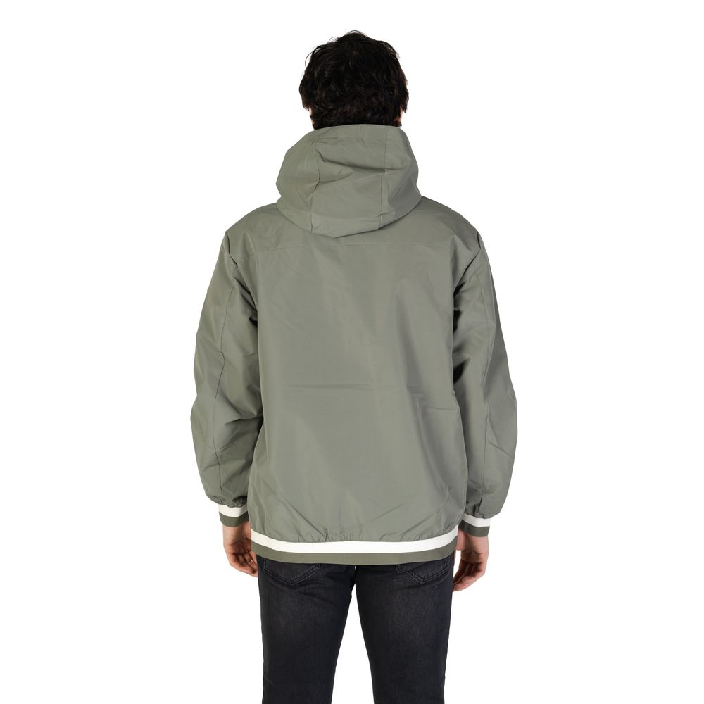 Green Polyester Shell Jacket