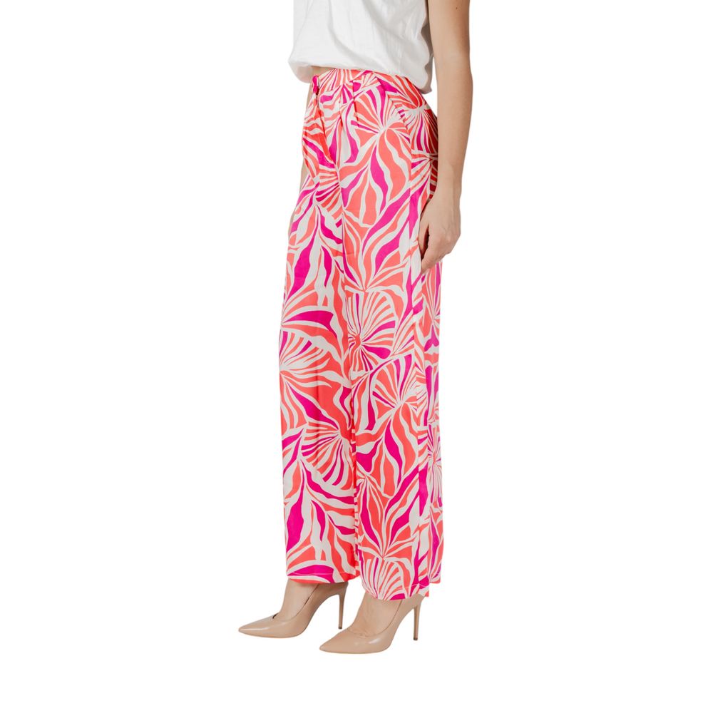 Multicolor Recycled Polyester Casual Pants