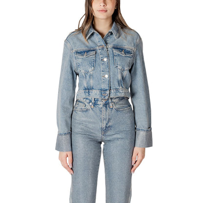 Light Blue Organic Cotton Jackets & Coat