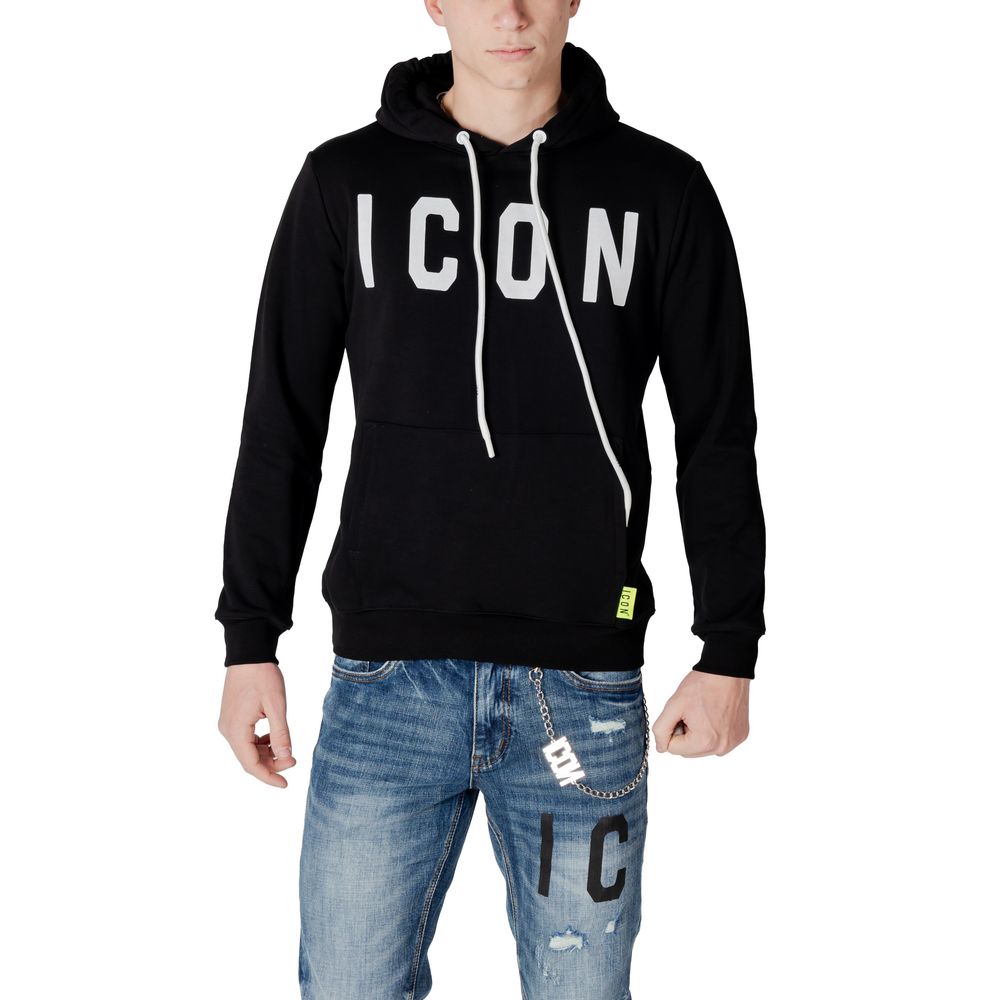 Black Cotton Hoody