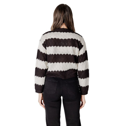 Black And White Marabou Cardigan