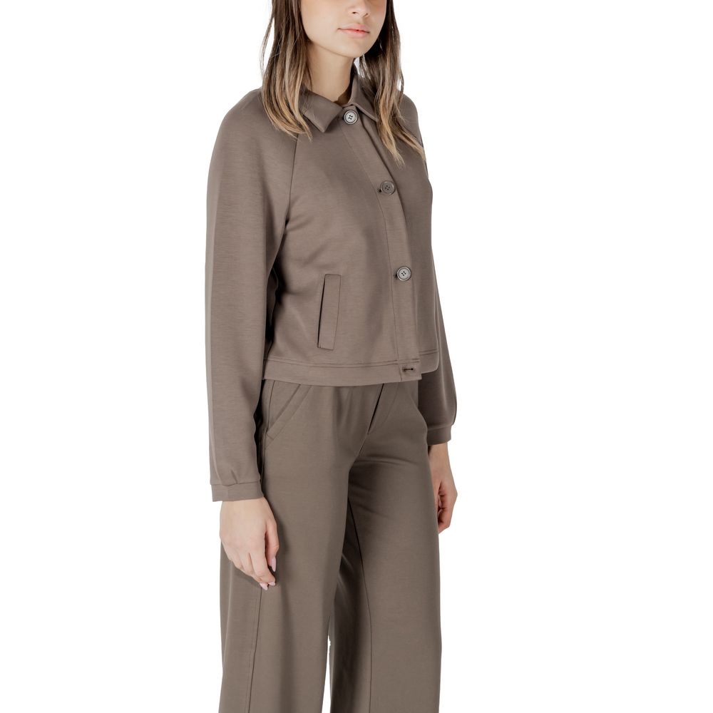 Brown Modal Jackets & Coat