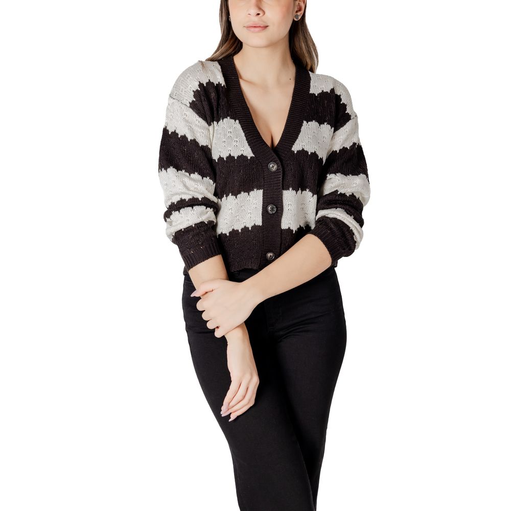 Black And White Marabou Cardigan