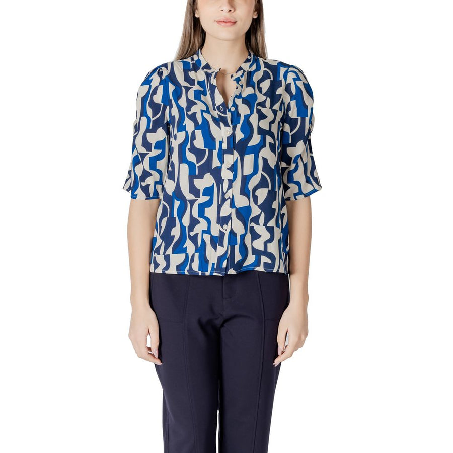 Blue Viscose Blouse