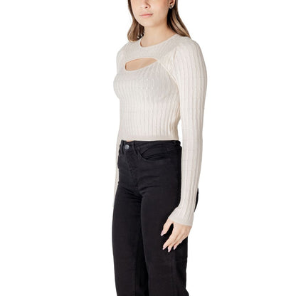 Beige Marabou Sweatshirt