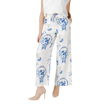 White Viscose Pant