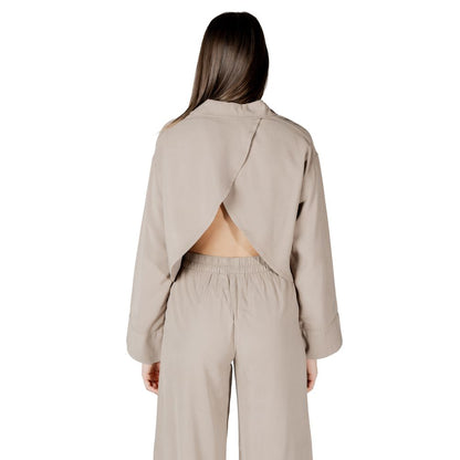 Beige Viscose Blouse