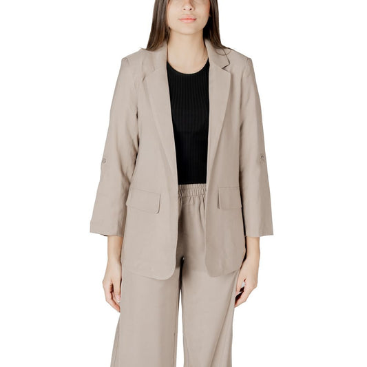 Beige Viscose Blazer