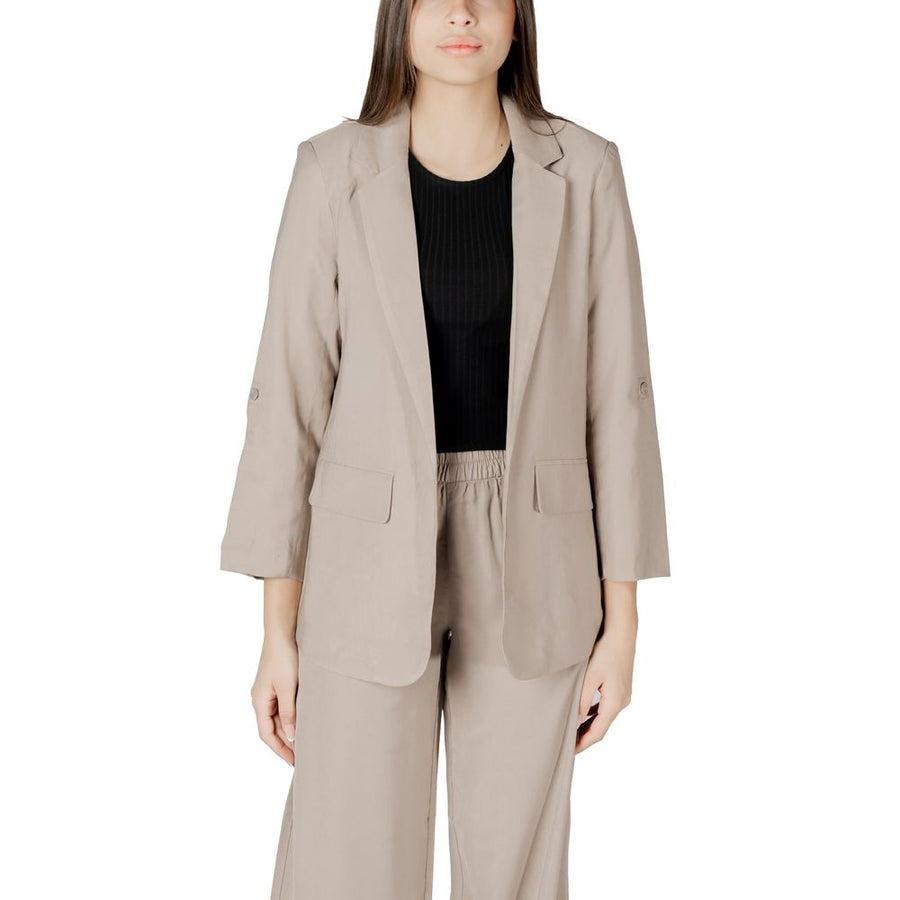 Beige Viscose Blazer