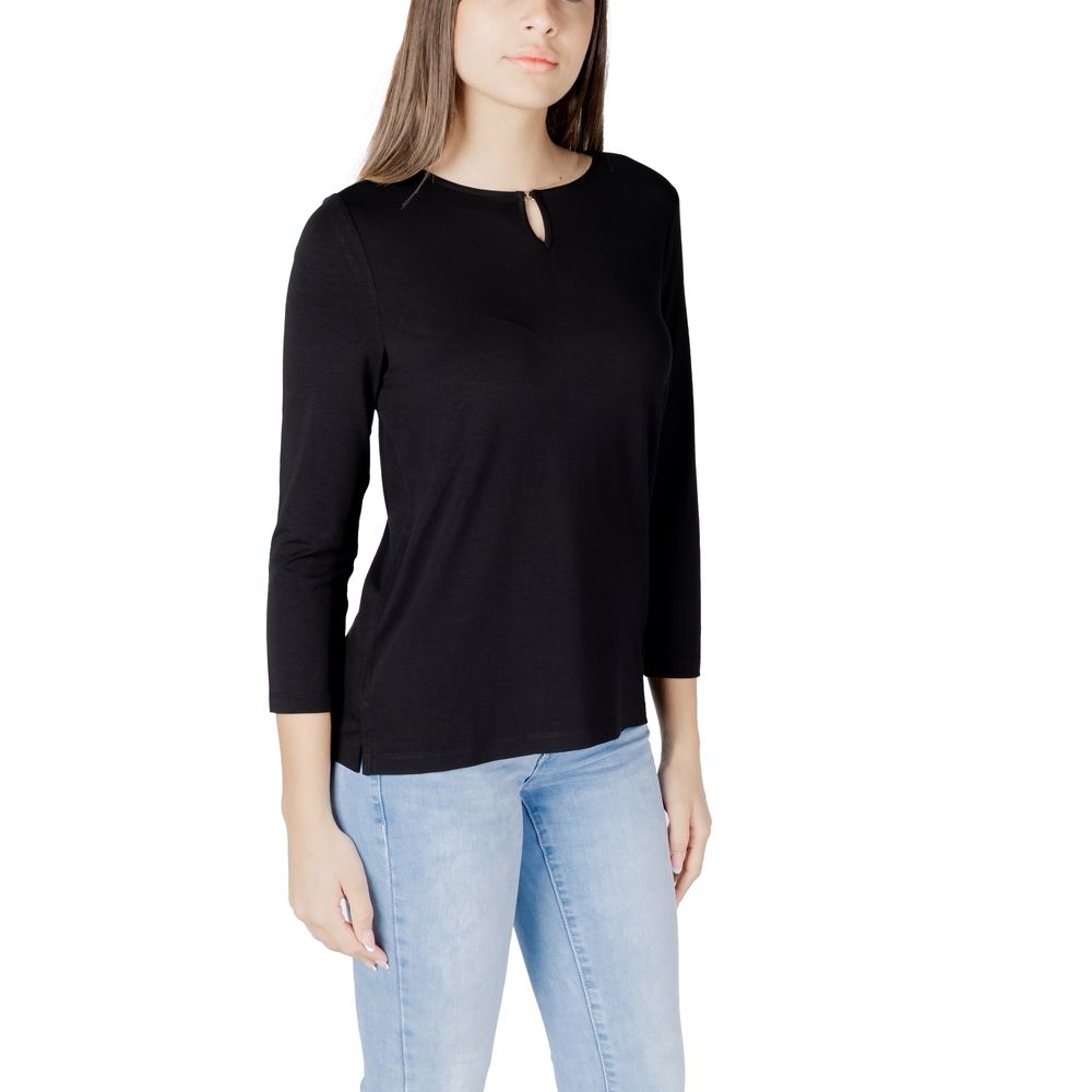 Black Viscose Long Sleeve
