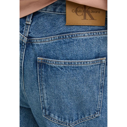 Blue Cotton Mom Jeans