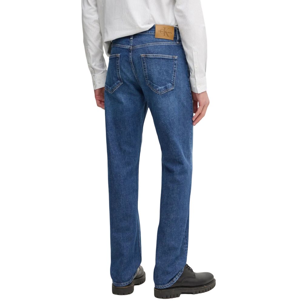 Blue Cotton Relaxed Fit Jeans