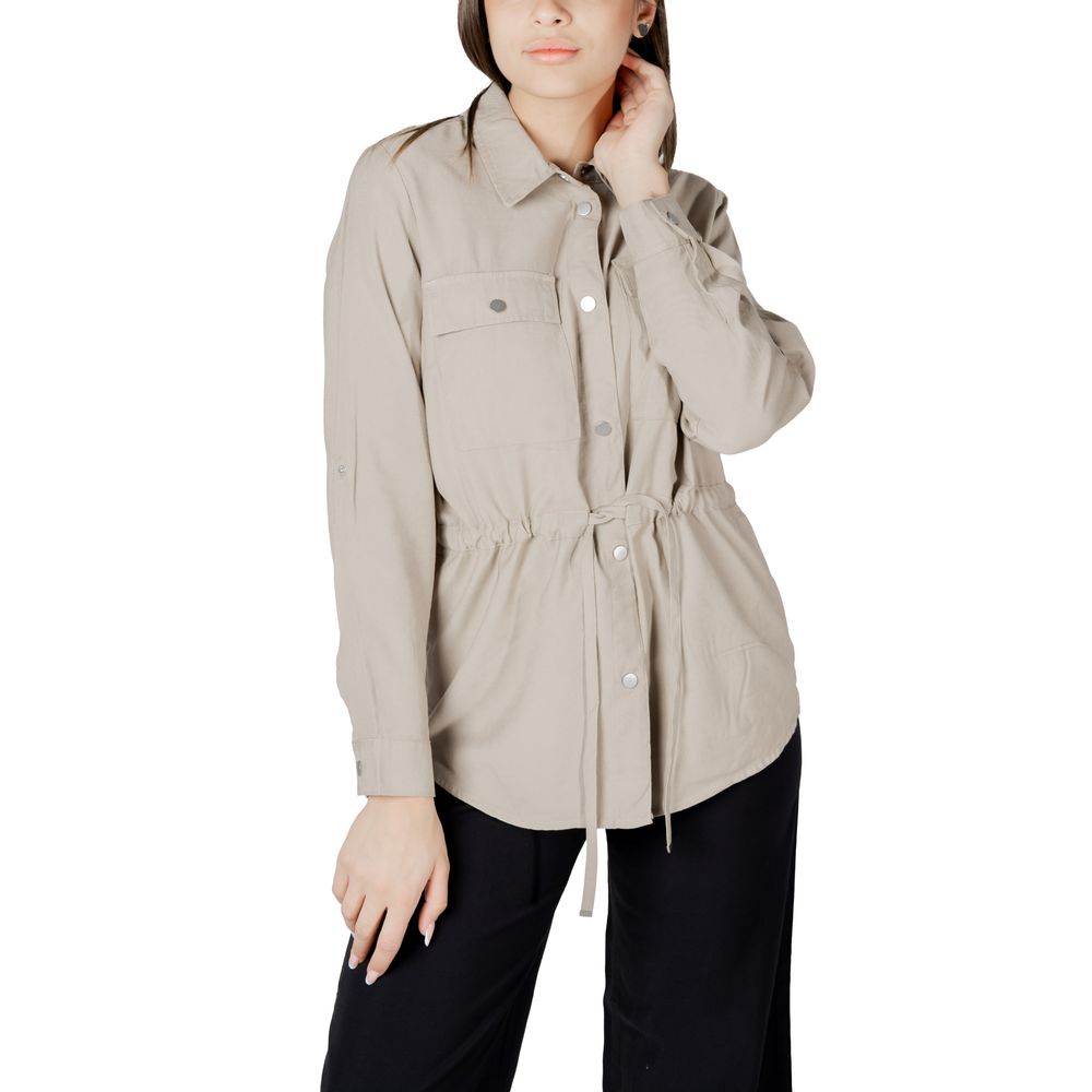 Beige Viscose Blouse