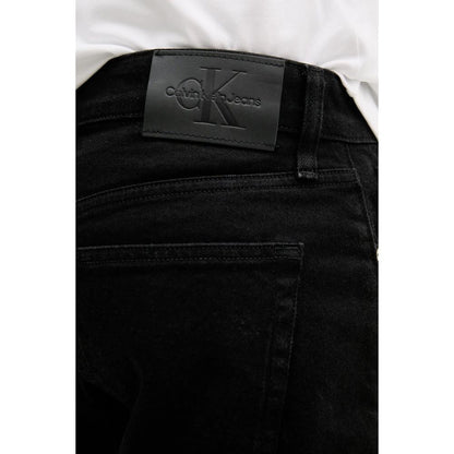Black Cotton Bermuda Shorts