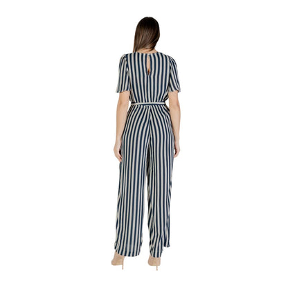 Blue Viscose Jumpsuit