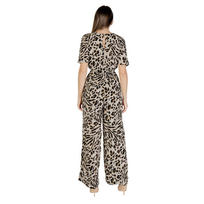 Beige Viscose Jumpsuit