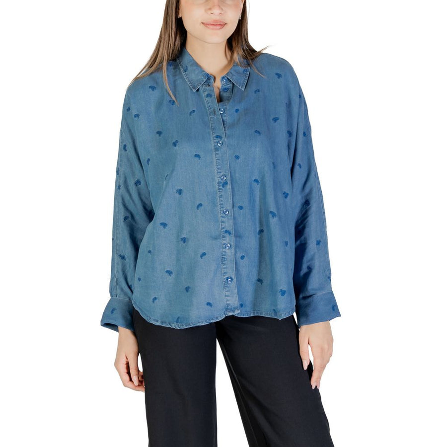 Blue Tencel Blouse