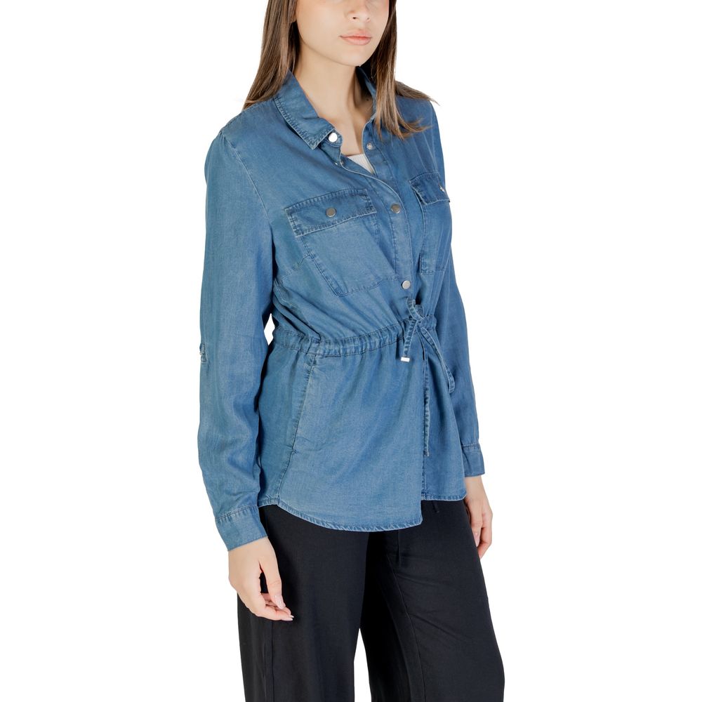 Blue Tencel Blouse