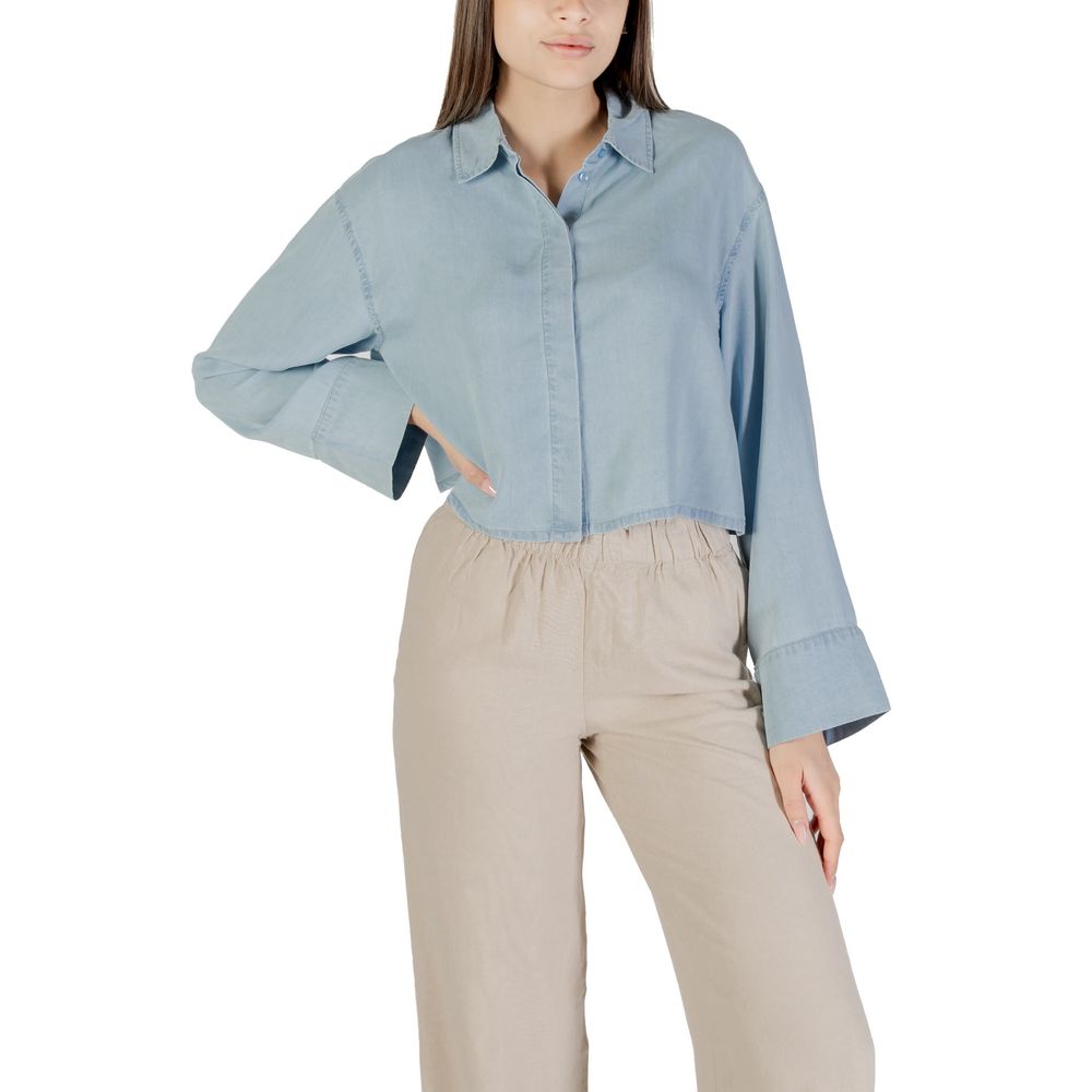 Light Blue Lyocell Blouse