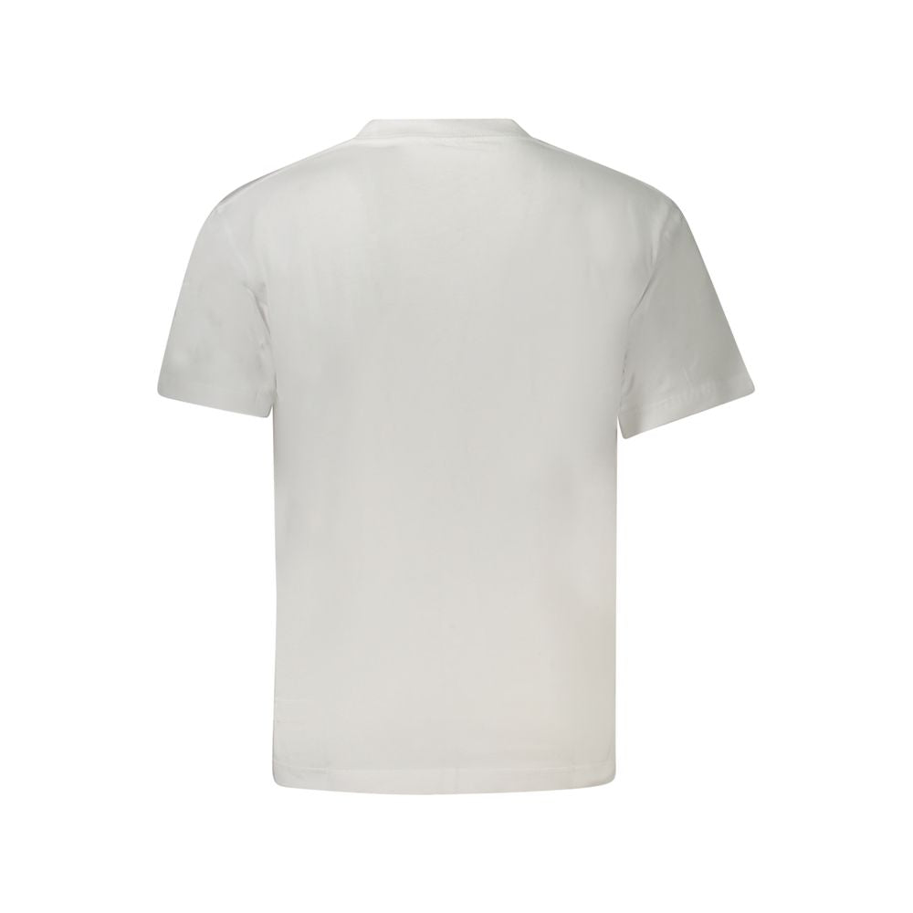 White Cotton Men T-Shirt