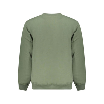 Green Cotton Men Sweater