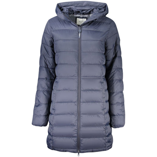 Blue Polyamide Jackets & Coat
