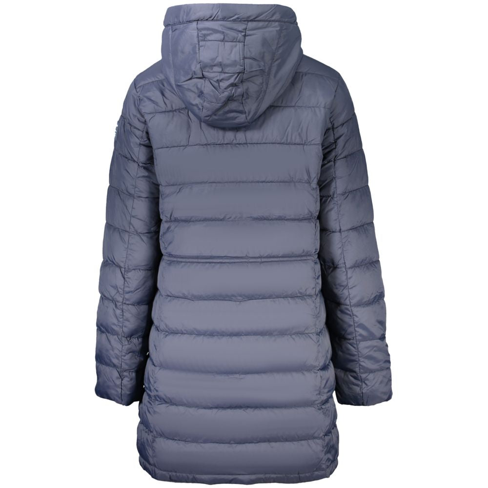 Blue Polyamide Jackets & Coat