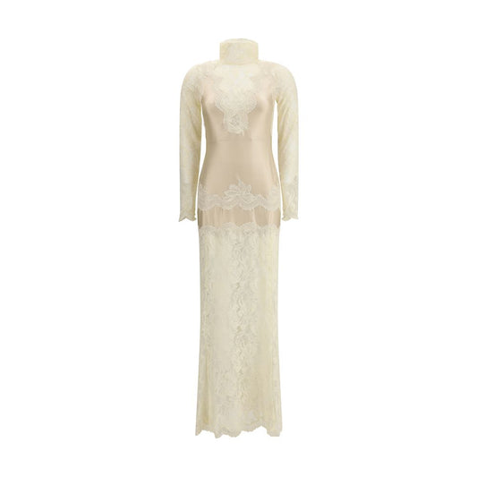 Laced ivory long Dress