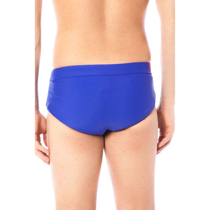 Blue Elastane Swimwear
