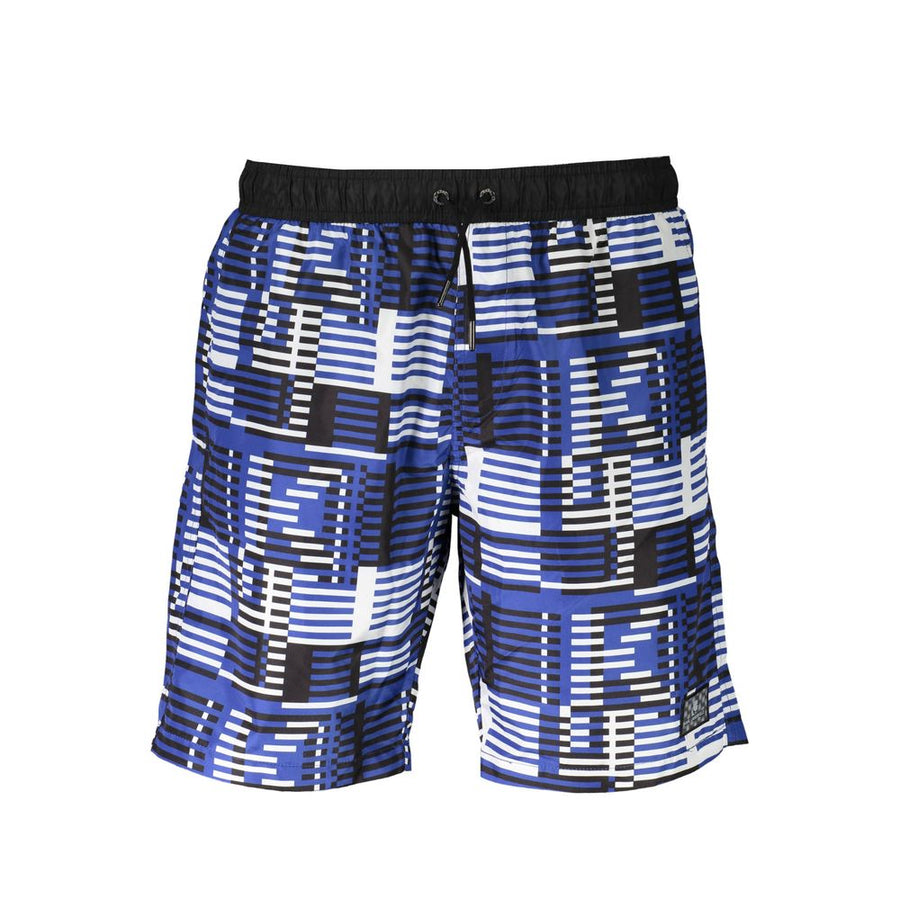 Blue Polyester Swimwear