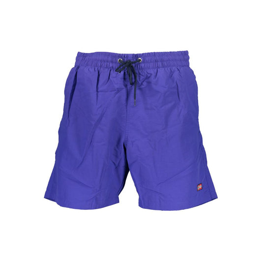 Blu Poliammide Men's Swim Boxer