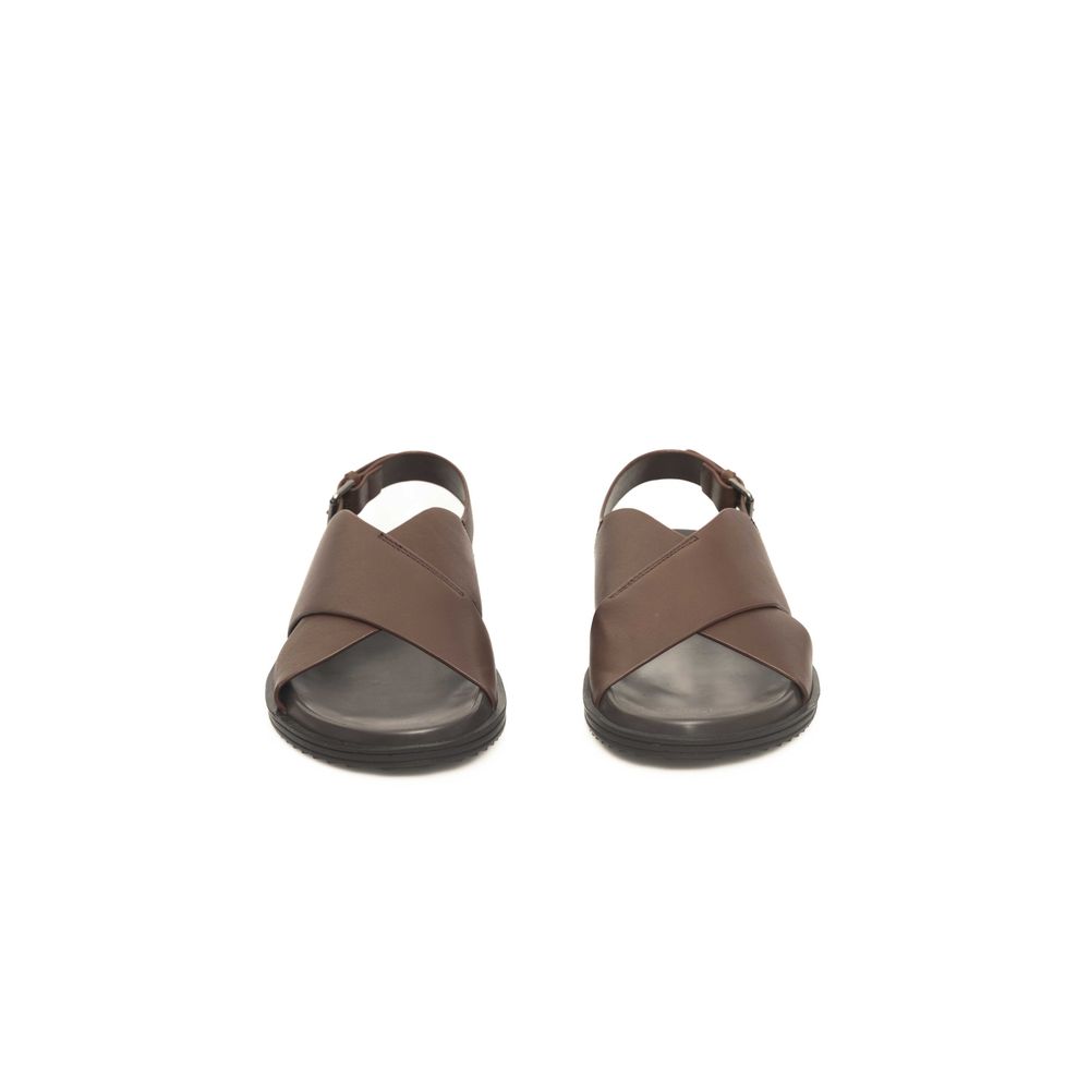 Brown Cowhide Men Sandal