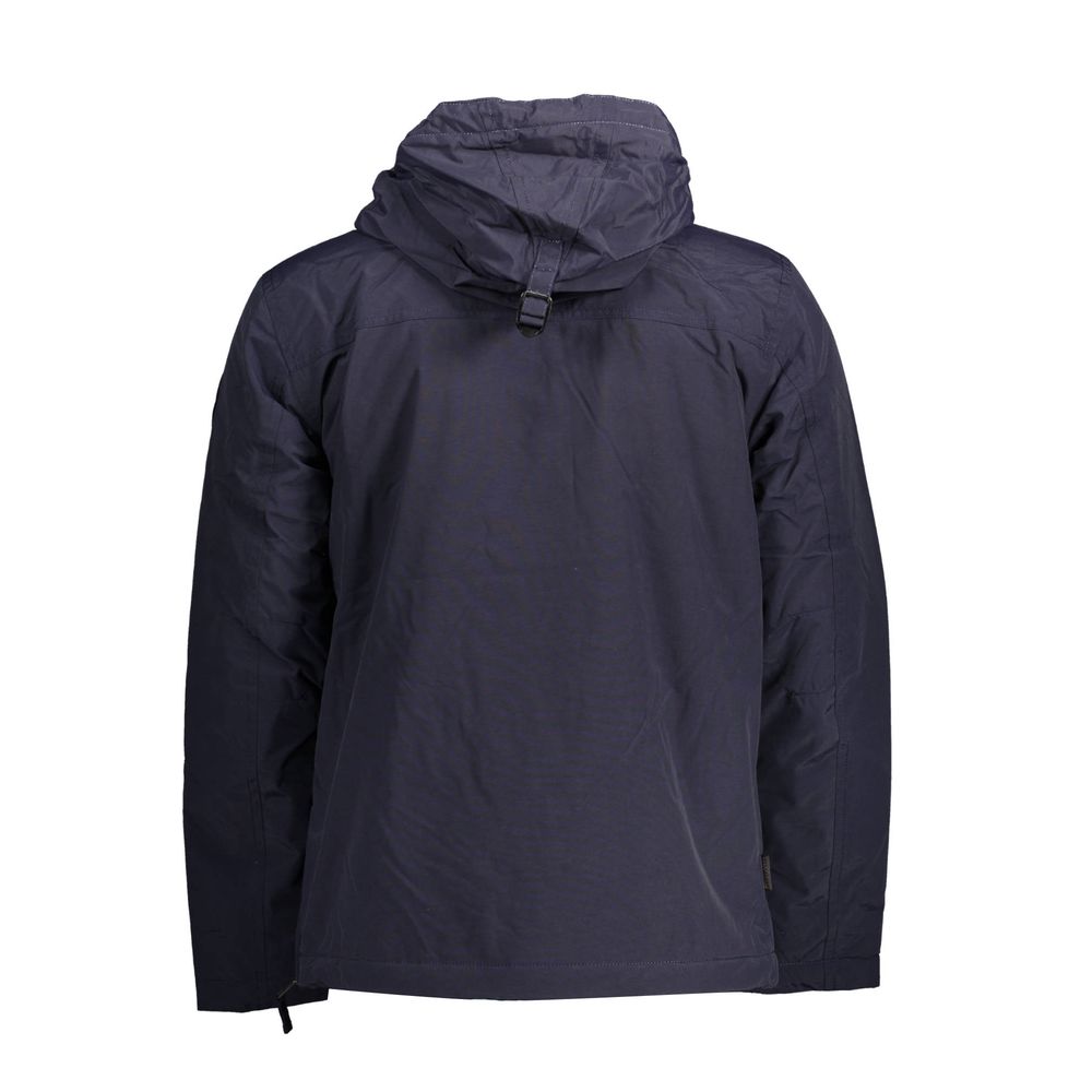 Blue Polyamide Jackets & Coat