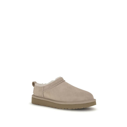 Beige Leather Moccassin