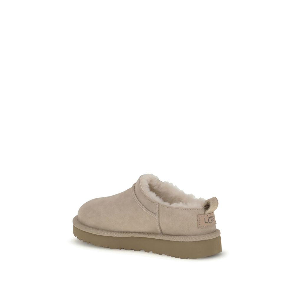 Beige Leather Moccassin