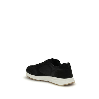Black Recycled Polyamide Athletic Sneakers