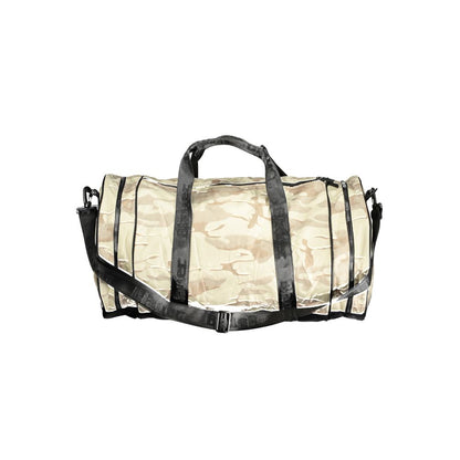 Beige Polyester Handbag