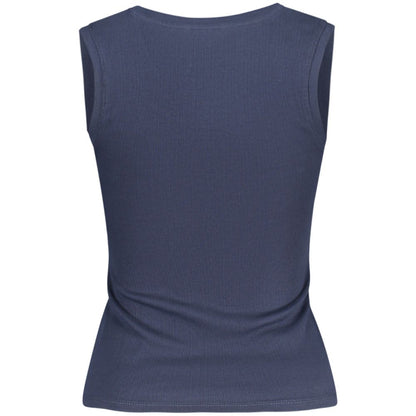 Blue Cotton Tank Top
