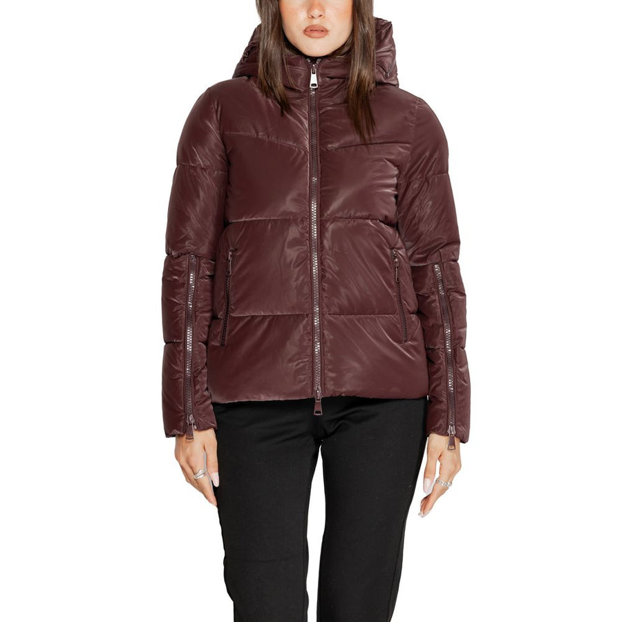 Purple Polyester Jackets & Coat