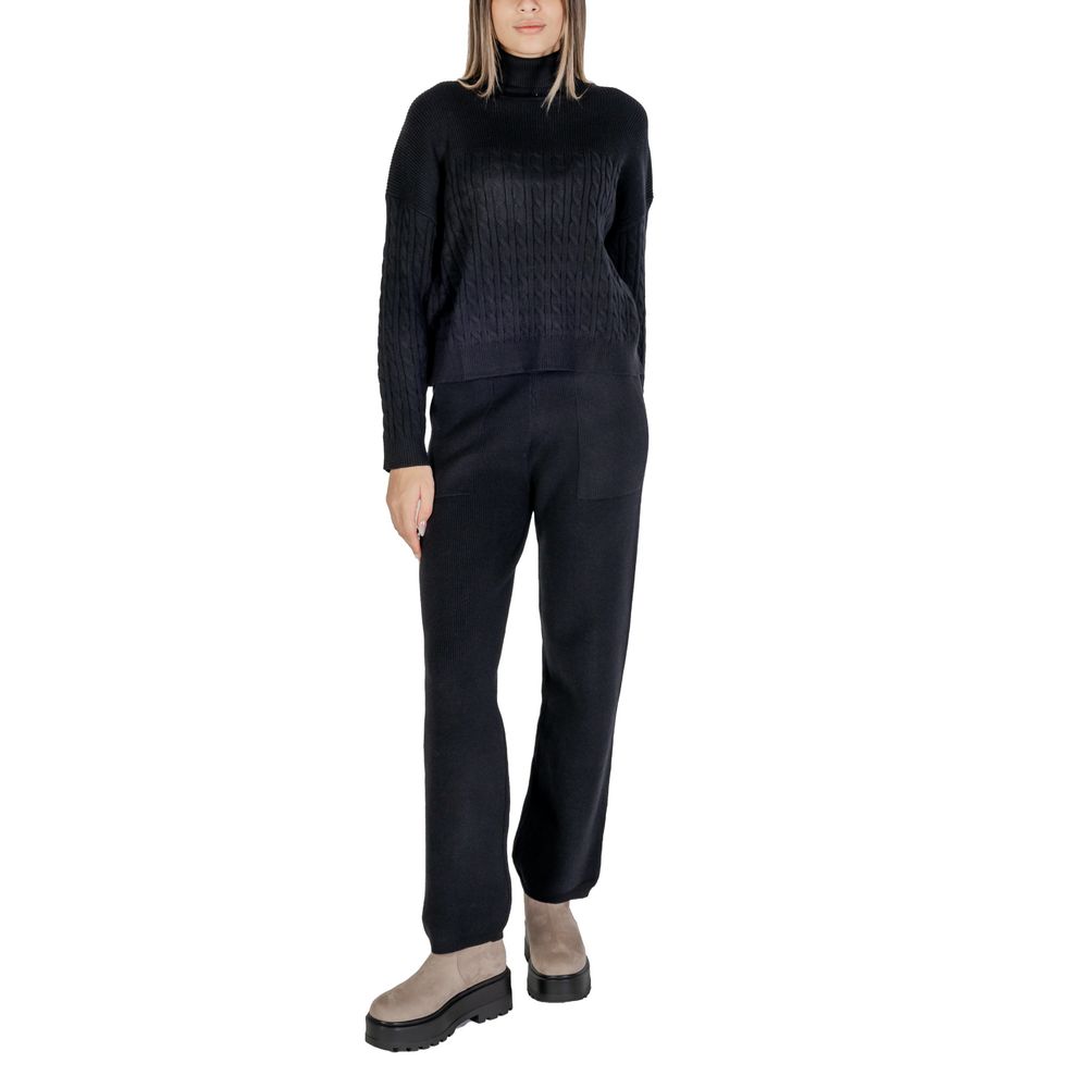 Black Viscose Turtleneck