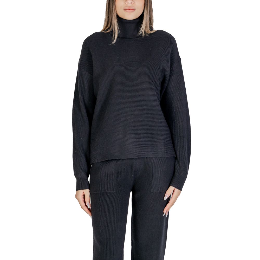 Black Viscose Turtleneck